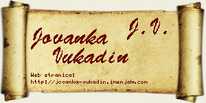 Jovanka Vukadin vizit kartica